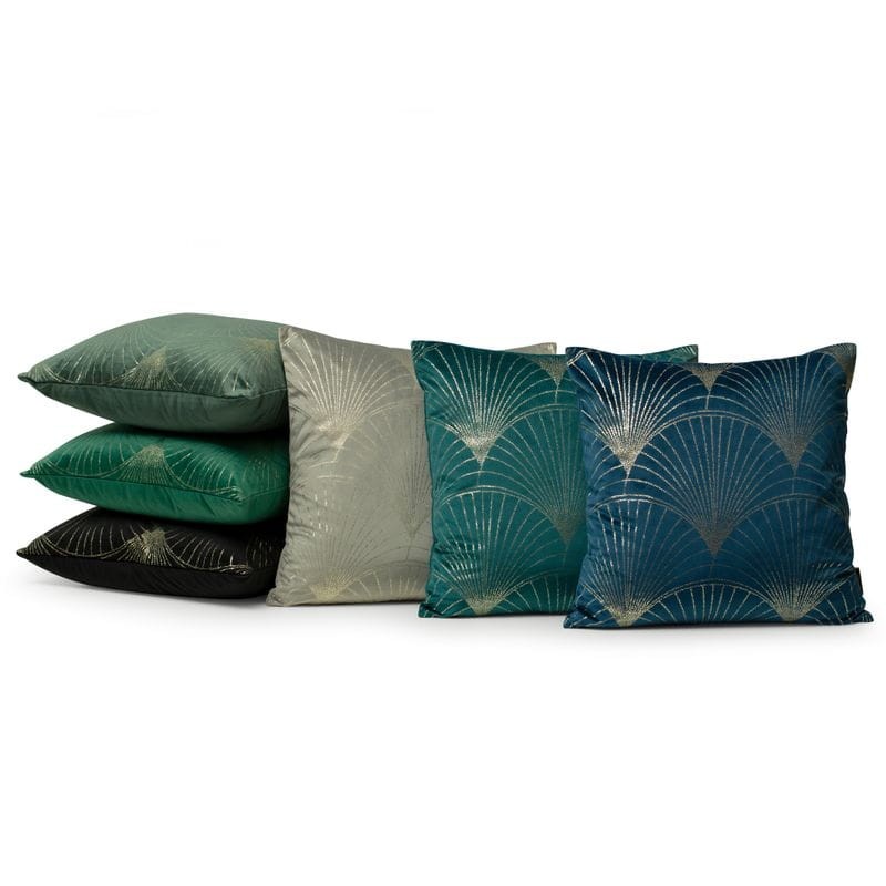 POSZEWKA WELUR VELVET WZÓR 45X45 CM MIĘTOWA