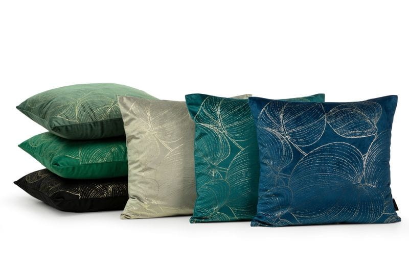 POSZEWKA WELUR VELVET WZÓR 45X45 CM MIĘTOWA