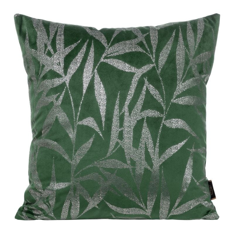 POSZEWKA WELUR VELVET WZÓR 45X45 CM ZIELONA