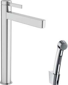 Hansgrohe Finoris bateria umywalkowa 260 z główką Bidette i wężem 160 cm 76220140