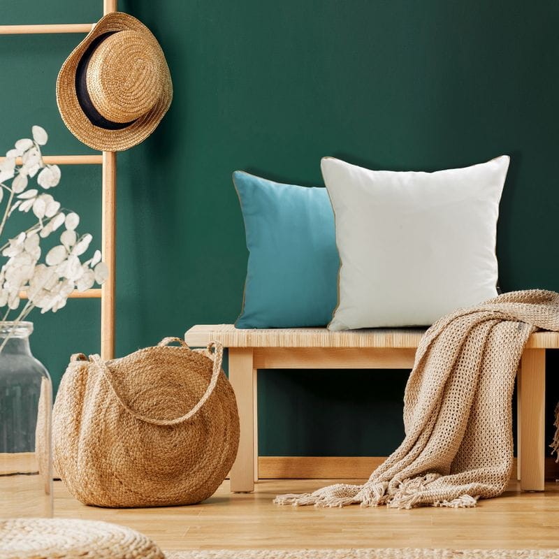 POSZEWKA WELUR VELVET LAMÓWKA 45X45 CIEMNOMIĘTOWA