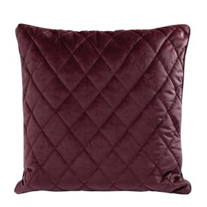POSZEWKA PIKOWANA WELUR VELVET 45X45 CM BORDOWA