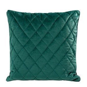 POSZEWKA PIKOWANA WELUR VELVET 45X45 CM TURKUSOWA