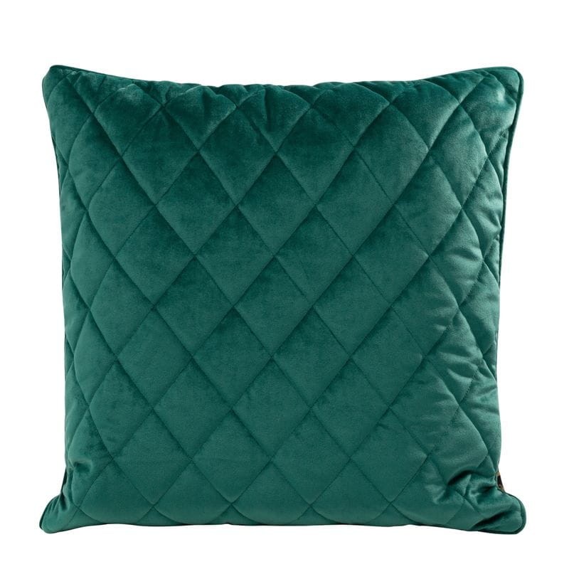 POSZEWKA PIKOWANA WELUR VELVET 45X45 CM TURKUSOWA