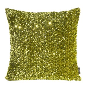 POSZEWKA Z CEKINAMI GLAMOUR 45X45 CM ZIELONA