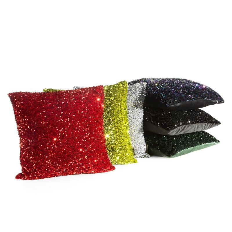 POSZEWKA Z CEKINAMI GLAMOUR 45X45 CM ZIELONA