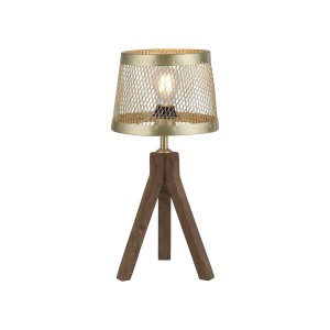 LAMPA STOŁOWA FREDERIK 1 MOSIĄDZ MATOWY LEUCHTENDIREKT 11423-60