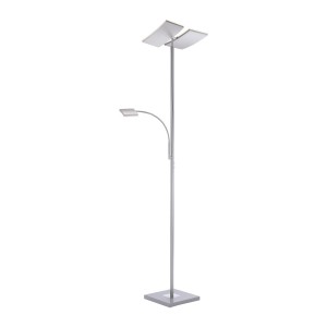 LAMPA PODŁOGOWA RUBEN 2 PUNKTOWA SREBRNY LEUCHTENDIREKT 11725-55