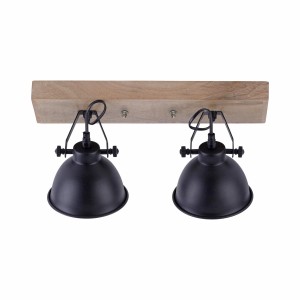 LAMPA SUFITOWA SAMIA 2 PUNKTOWA CZARNY LEUCHTENDIREKT 11982-18