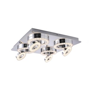 LAMPA SUFITOWA TIM 8 PUNKTOWA CHROM LEUCHTENDIREKT 14522-17