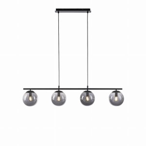 LAMPA WISZĄCA BIG WIDOW 4 PUNKTY CZARNY LEUCHTENDIREKT 14604-18