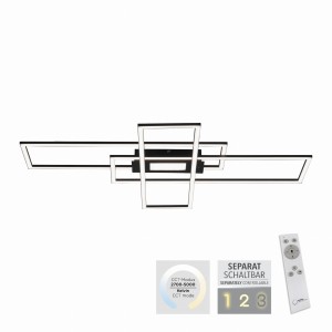 LAMPA SUFITOWA ASMIN 1 PUNKTOWA CZARNY JUST LIGHT 14693-18