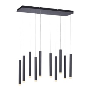 LAMPA WISZĄCA BRUNO 10 CZARNY LEUCHTENDIREKT 15206-18