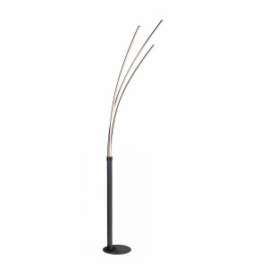 LAMPA PODŁOGOWA MAJA 3 - PUNKTOWA CZARNY LEUCHTENDIREKT 15383-18