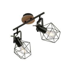 LAMPA SUFITOWA JARO 2 NATURALNE DREWNO LEUCHTENDIREKT 15672-78