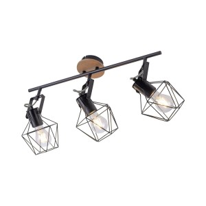 LAMPA SUFITOWA JARO 3 NATURALNE DREWNO LEUCHTENDIREKT 15673-78