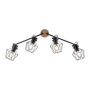 LAMPA SUFITOWA JARO 4 PUNKTOWA DREWNO LEUCHTENDIREKT 15674-78