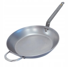 Patelnia stalowa 32 cm do indukcji piekarnika Mineral B de Buyer