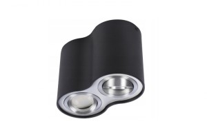 AZZARDO BROSS 2 BK/ALU PLAFON AZ0782