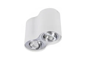 AZZARDO BROSS 2 WH/ALU PLAFON AZ0784
