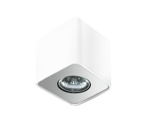 AZZARDO NINO 1 WHITE/ALU PLAFON AZ0598