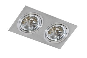 Lampa wpuszczana SIRO 1 aluminium (AZ0767 | GM2101-ALU) - AZZARDO