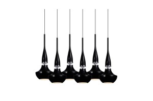AZZARDO TASOS 6 LAMPA WISZACA BLACK AZ0262