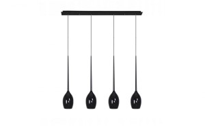 AZZARDO IZZA 4 LAMPA WISZACA BLACK AZ0100
