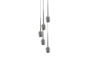 Lampa wisząca IZZA 5 kolor dymiony (AZ2939) - Azzardo