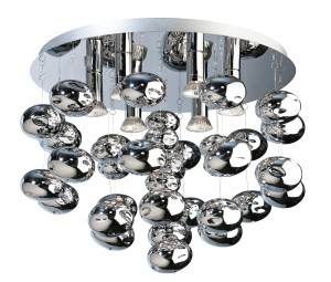 Lampa wisząca LUVIA kol. CHROM (2172-6x) - Azzardo - żyrandol