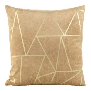 POSZEWKA WELUR VELVET LAMÓWKA 45X45 CM BEŻOWA