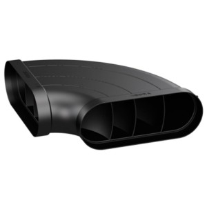 Bora Ecotube kształtka wygięta 90° pozioma płaska wraz z materiałem uszczelniającym (1szt.) EFBH90/1