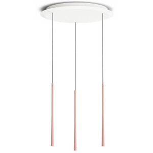 Bora Lampa wisząca Stars w potrójnym układzie okrągłym – różowe złoto LSZRG