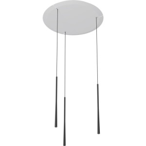 Bora Lampa wisząca Stars w potrójnym układzie okrągłym – czerń LSZSW