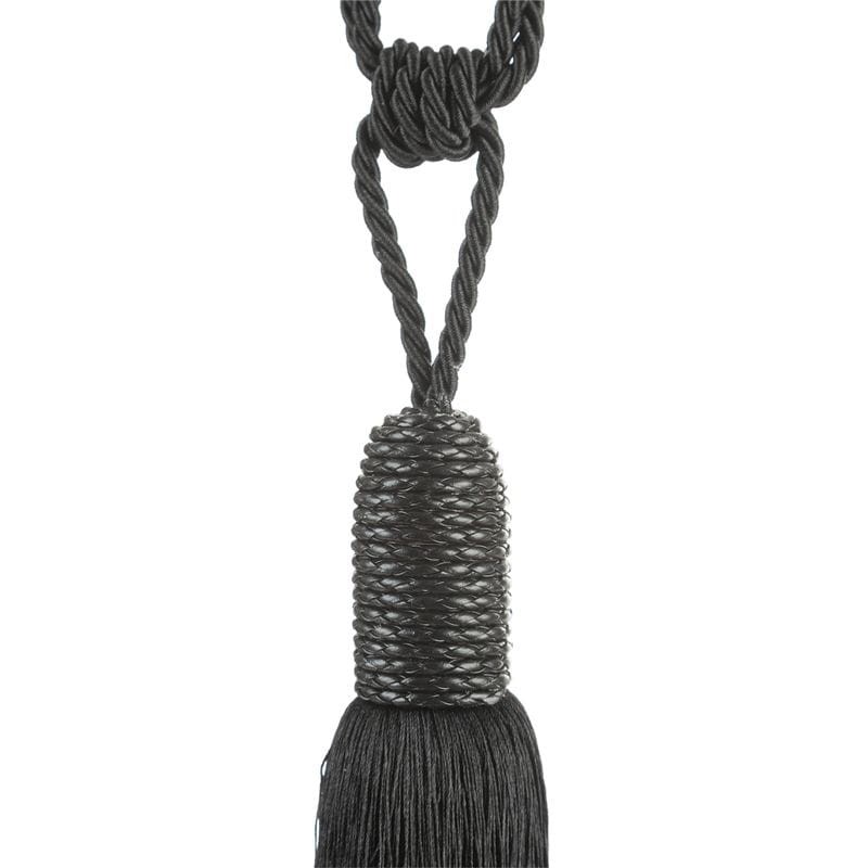 SZNUR UPINACZ DO ZASŁON CHWOST 70X33 CM CZARNY