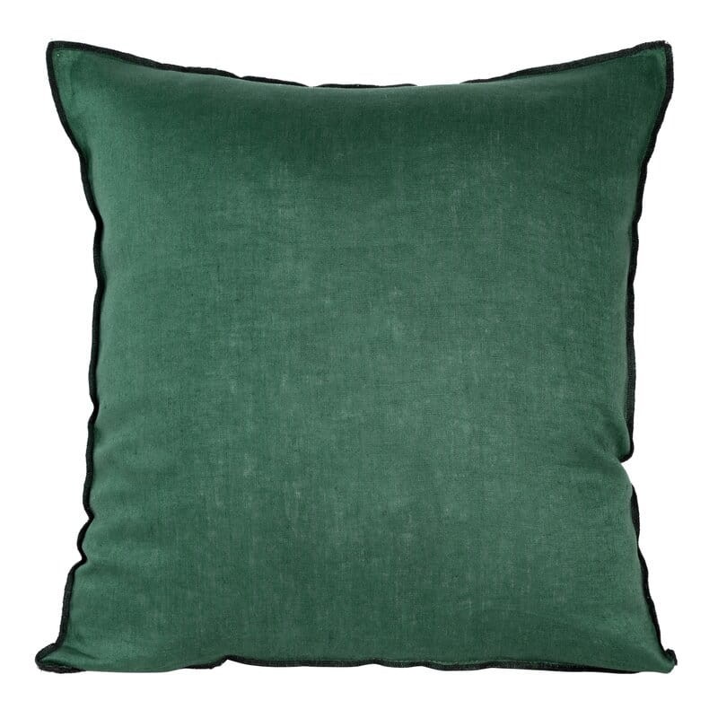 POSZEWKA DEKORACYJNA BAWEŁNA LEN 45X45 CM ZIELONA