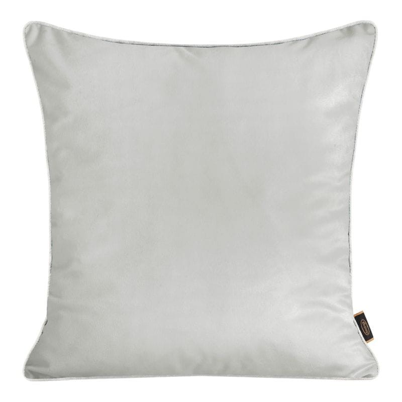 POSZEWKA WELUROWA VELVET 45X45 CM SREBRNA