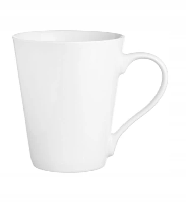 Ceramiczny Kubek Biały 280 ml do Kawy Herbaty 6 szt Komplet Zestaw