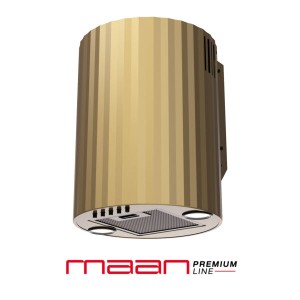 Maan Elba Mini 3D WPB 431 okap przyścienny tuba  Złoty Piaskowy OELBW431S4PC.S3CZ.ZL4.BLR.OP_EO
