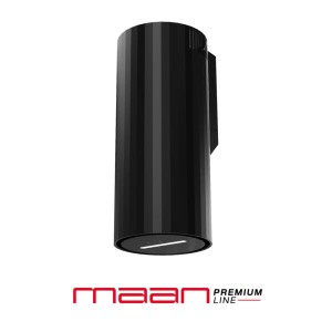 Maan Malwa 3D W835 okap przyścienny tuba plisowana Czarny OMALW835REGC.S3.MC.KSB.BLR_EO