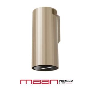 Maan Malwa 3D W835 okap przyścienny tuba plisowana Złoty Piaskowy OMALW835REGC.S3.ZL4.KSB.BLR_EO