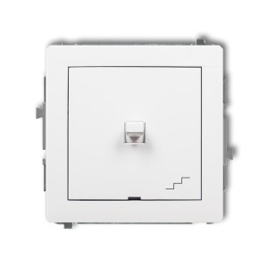 Mechanizm łącznika schodowego w stylu amerykańskim Karlik DECO biały DWPUS-3