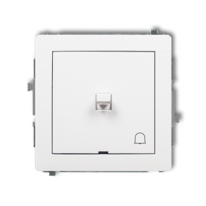 Mechanizm łącznika zwierny dzwonek w stylu amerykańskim Karlik DECO biały DWPUS-4