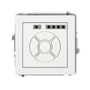 Mechanizm elektronicznego sterownika roletowego (sterowanie lokalne) Karlik DECO biały DSR-1
