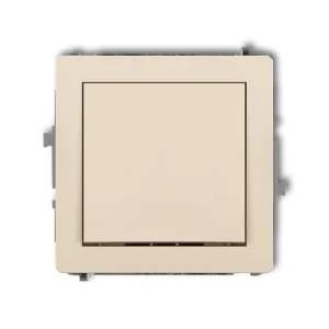Mechanizm łącznika krzyżowego (jeden klawisz bez piktogramu) Karlik DECO beżowy 1DWP-6.1