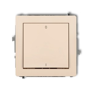 Mechanizm łącznika dwubiegunowego Karlik DECO beżowy 1DWP-9