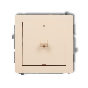 Mechanizm łącznika dwubiegunowego w stylu amerykańskim Karlik DECO beżowy 1DWPUS-9
