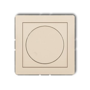 Mechanizm elektronicznego regulatora oświetlenia przyciskowo-obrotowego do lamp LED Karlik DECO beżowy 1DRO-2