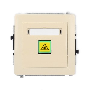 Mechanizm gniazda światłowodowego/optycznego pojedynczego Karlik DECO beżowy 1DGOP-1