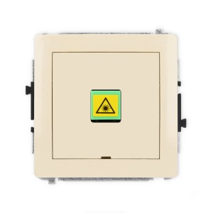Mechanizm gniazda światłowodowego/optycznego pojedynczego, bez pola opisowego Karlik DECO beżowy 1DGOPBO-1